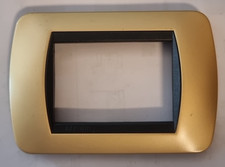 BTicino L4803OS Placca Living 3 moduli  ORO SATINATO