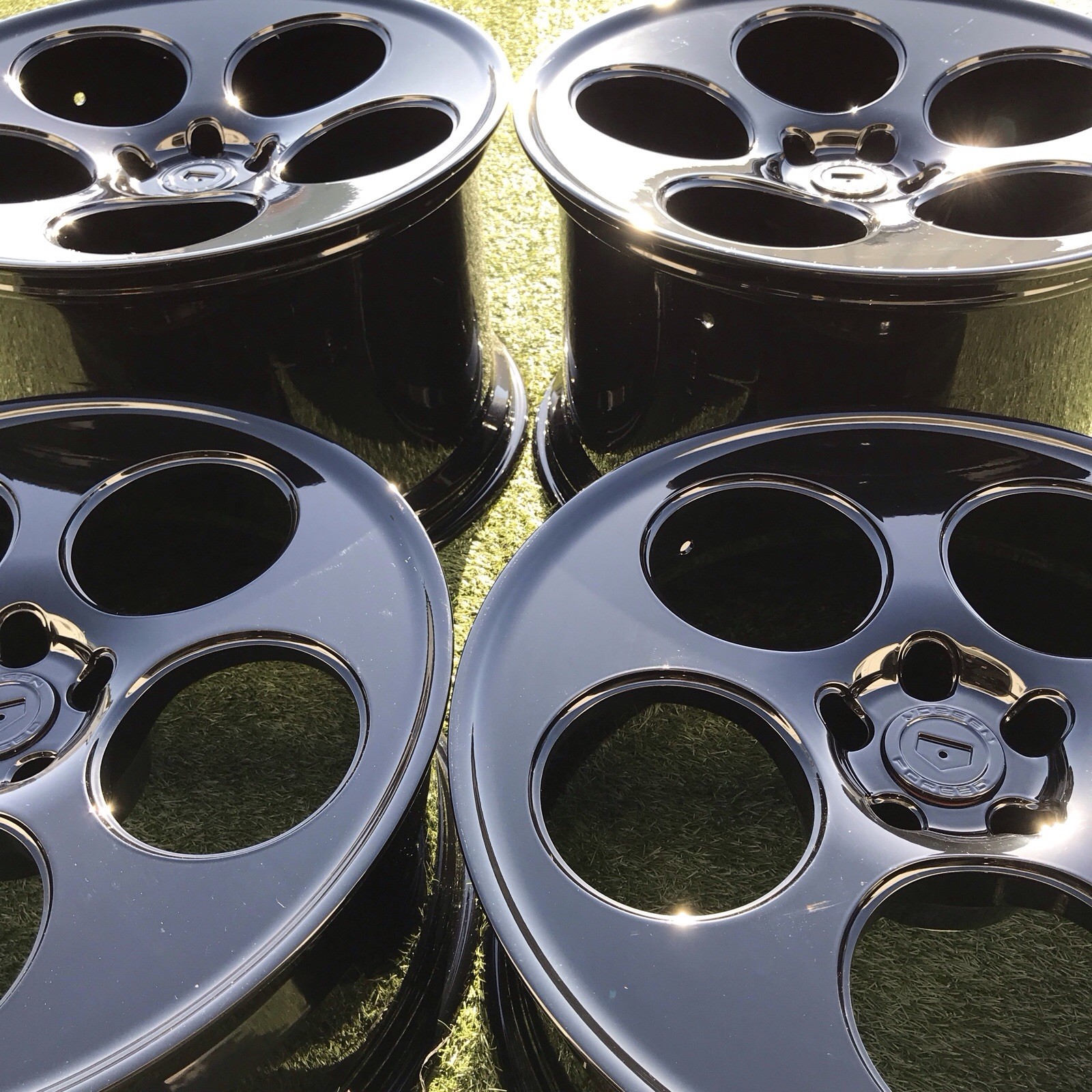 20 21 LAMBORGHINI AVENTADOR VOSSEN RIMS BLACK SET 4 FORGED LC SERIES