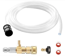 Downstream Injector for Pressure Washer, Fixed Chemical Injector Kit with 3/8 In