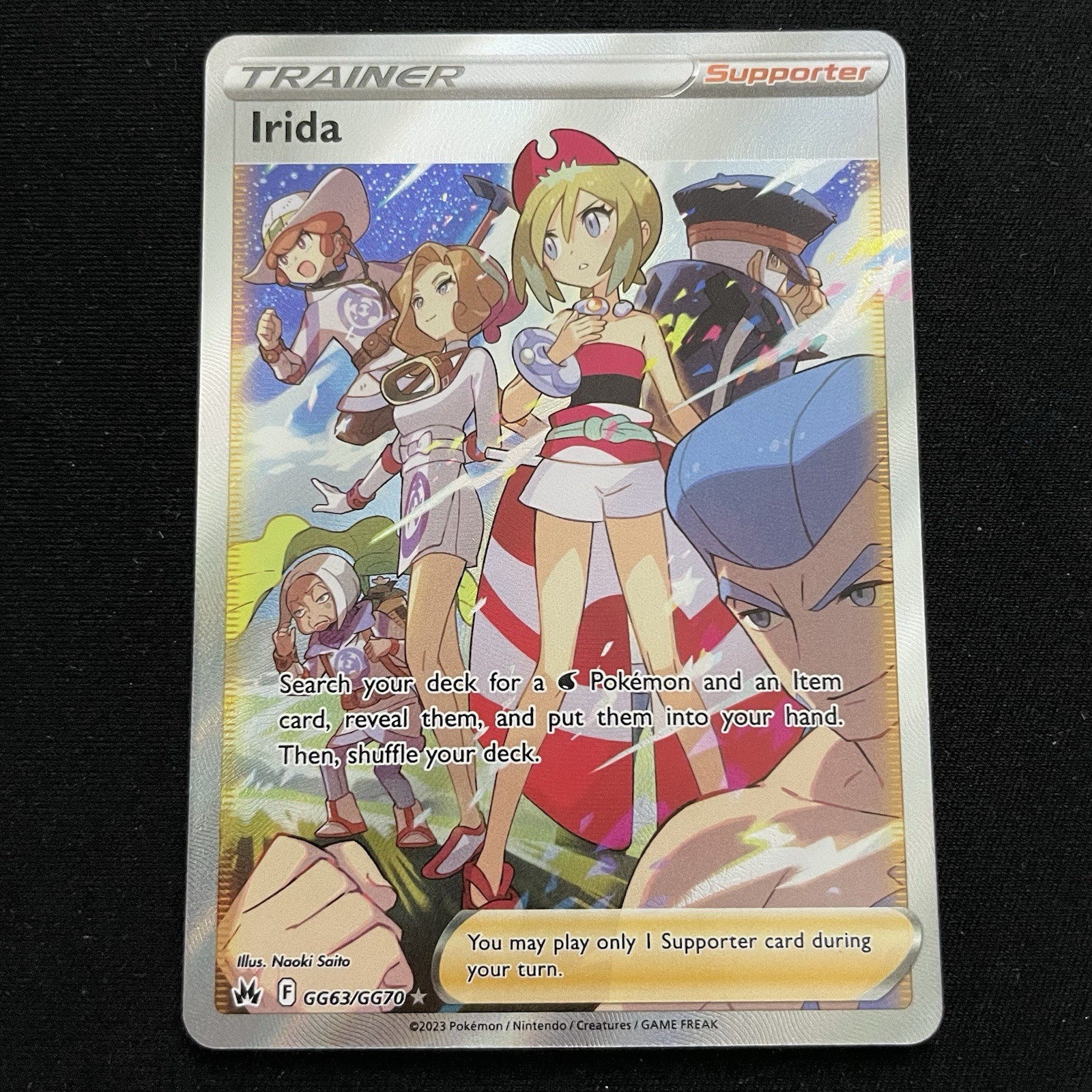 Irida GG63/GG70 - Sword & Shield Crown Zenith Galarian Gallery - Pokemon TCG