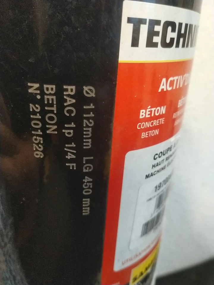 Forêt Diamant Carotteuse Diamètre 112 Mm Longueur 45 Cm Technic Activ'diam - Photo 3/4