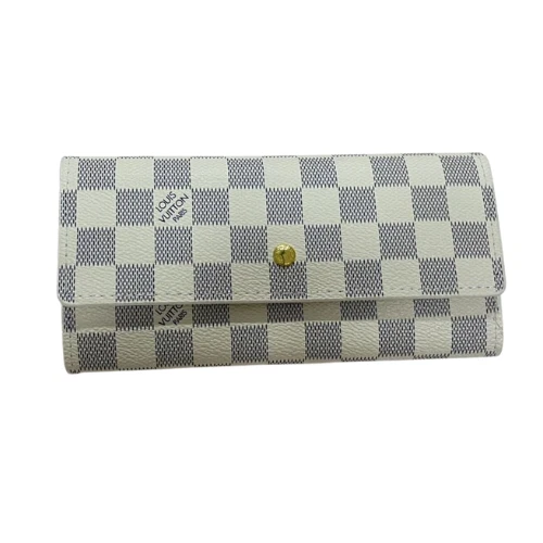 LOUIS VUITTON（LV） Louis Vuitton LV Portafoglio Lungo Portafogli Sarah Bianco Damier Azzurro 10 CC Slot