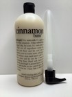 New Sealed Philosophy 32oz Cinnamon Buns Shampoo Shower Gel & Bubble Bath + Pump