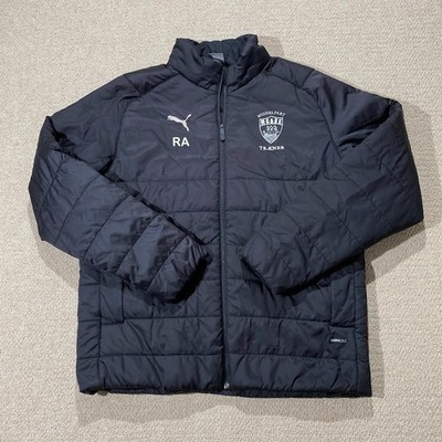 Puma Puffer Jacke Herren XL schwarz Danish Football Club warm Cell gesteppt