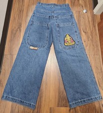 JNCO Buddha Jeans 32x32 Vintage Y2K Wide-Leg Denim, USA