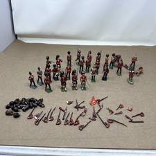 Vintage Lead / Cast Toy Soldiers - British Highlanders, Grenadiers, Band, Etc.
