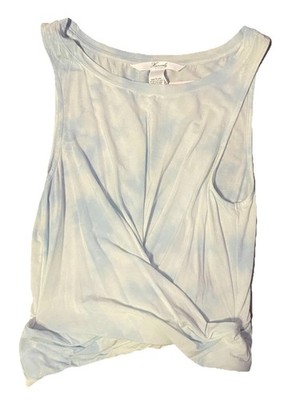 Victorias Secret Heavenly Tie Dye  Tie Back Athleisure Tank Medium Soft Cropped