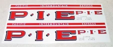 Pair Smith Miller GMC P.I.E. Semi Truck Sticker Set SM-008