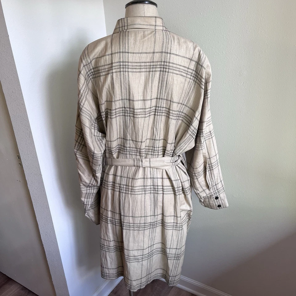 Vestido Camisa Laurel by Escada Estampado Lino Con Botones Talla 40 Foto 4 de 4