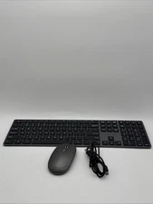 Amazon Basics Wireless Keyboard and Mouse Combo - Black - USED