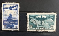 FRANCE 1936 AIR POST FINE USED SET SG553+ 554