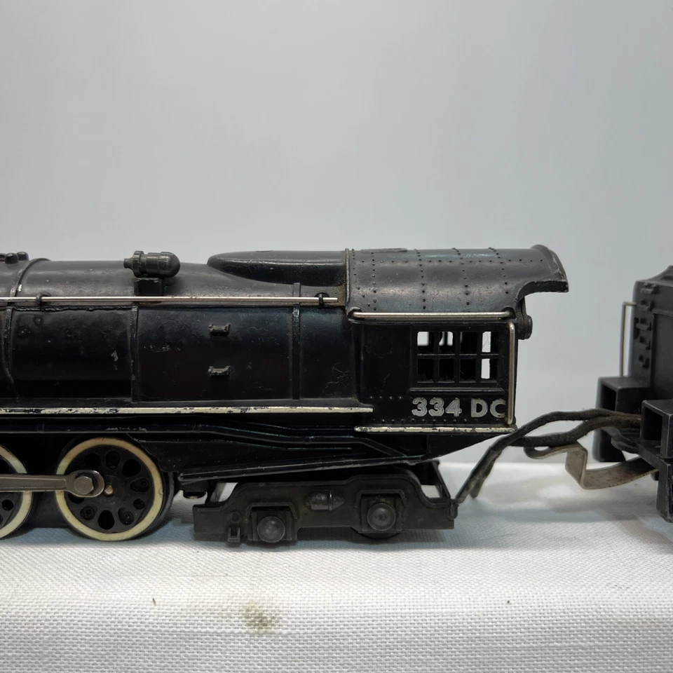 Locomotiva a vapor American Flyer S ga 4-8-4 north 334 DC com manutenção - Imagem 4 de 4