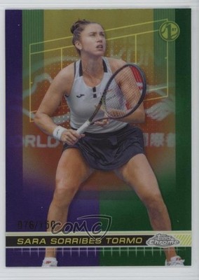 2024 Chrome Purple & Green Refractor /150 Sara Sorribes Tormo #107 Rookie RC 6ns