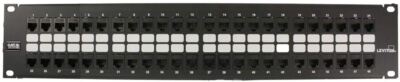 Leviton 69270-U48 Extreme 6+ QuickPort Patch Panel 1RU, Cat 6, 48-Port w/Cat6+