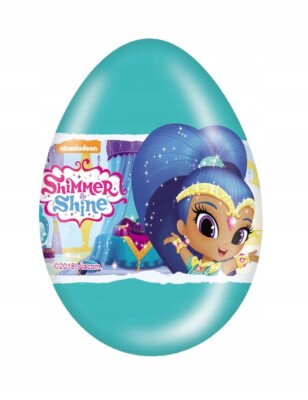 9x Zaini Shimmer & Shine Surprise Milk Chocolate Eggs with