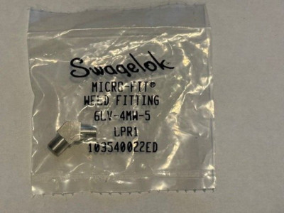 Swagelok 6LV-4MW-5, 316L VIM-VAR Micro-Fit 45° Union Elbow 1/4 in