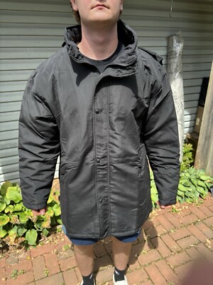 CW Classics Men's 1X Black Anorak Hooded Mid-Length Coat/Jacket NEW