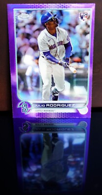 2022 TOPPS Chrome Update JULIO RODRIGUEZ Purple Refractor RC