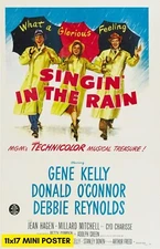 Singin' in the Rain (1952) Movie Poster 11x17 Singing Musical Classic