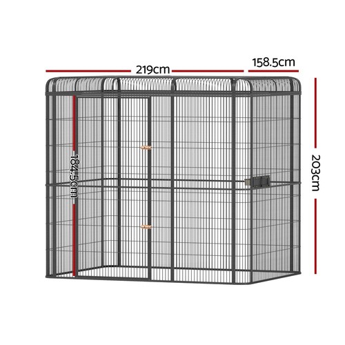 i.Pet Bird Cage Large Walk-in Aviary Budgie Perch Cage Parrot Pet Huge 203cm - Picture 2 of 7