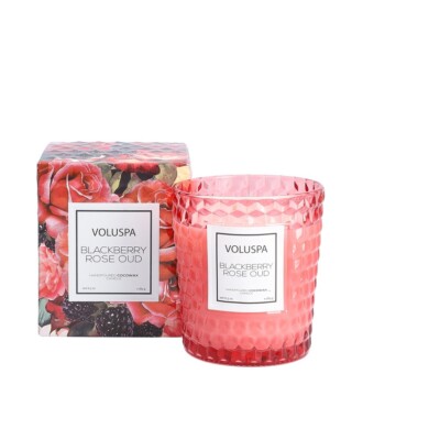  Voluspa Duftkerze Blackberry Rose Oud 184g(Verpackung geöffnet...nicht benutzt)