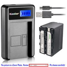 Kastar Battery LCD USB Charger for NP-F970 Sony CCD-TRV26 CCD-TRV27 CCD-TRV300