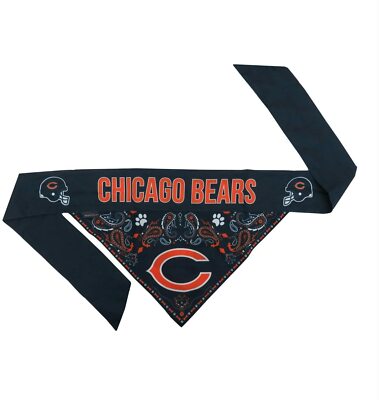 CHICAGO BEARS NFL TWO-SIDED Bandana Pet Dog (pick Size)