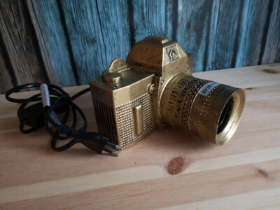Tischlampe Tischleuchte, Kamera,  Lampe  Nachttischlampe, Regallampe, Fotoaparat