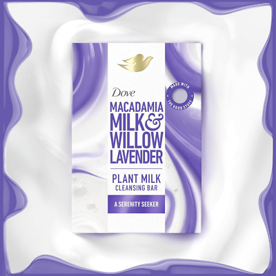 Plant Milk Cleansing Bar Soap Variety Pack 4 for Moisturized Skin, with Gentl...