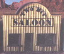 -Old West - TWO BIT SALOON - N-327 - Easy to build N Scale kit - Made in the USA