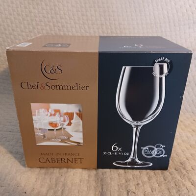 Chef & Sommelier Cabernet Weingläser 35cl/12,5oz - Ein Box Set von SECHS