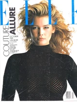 ELLE US 1989 CLAUDIA SCHIFFER LINDA EVANGELISTA MICHAELA BERCU TATJANA PATITIZ