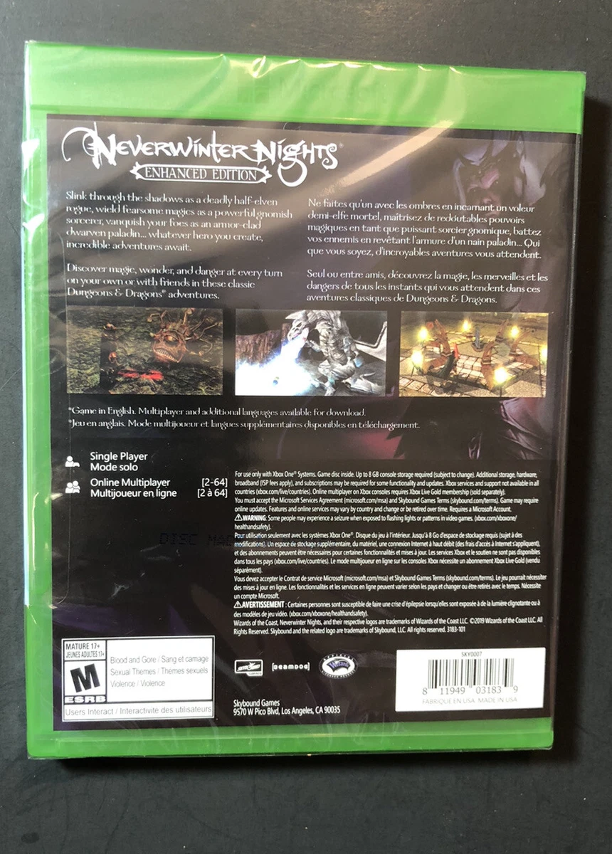 Neverwinter Nights [ Enhanced Edition ] (XBOX ONE) NEW | eBay