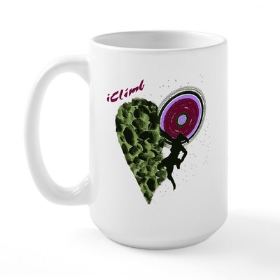 CafePress Girl Rock Climber Large Mug (107074694)
