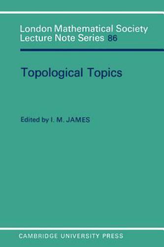 Topological Topics James Paperback Cambridge University Press 9780521275811