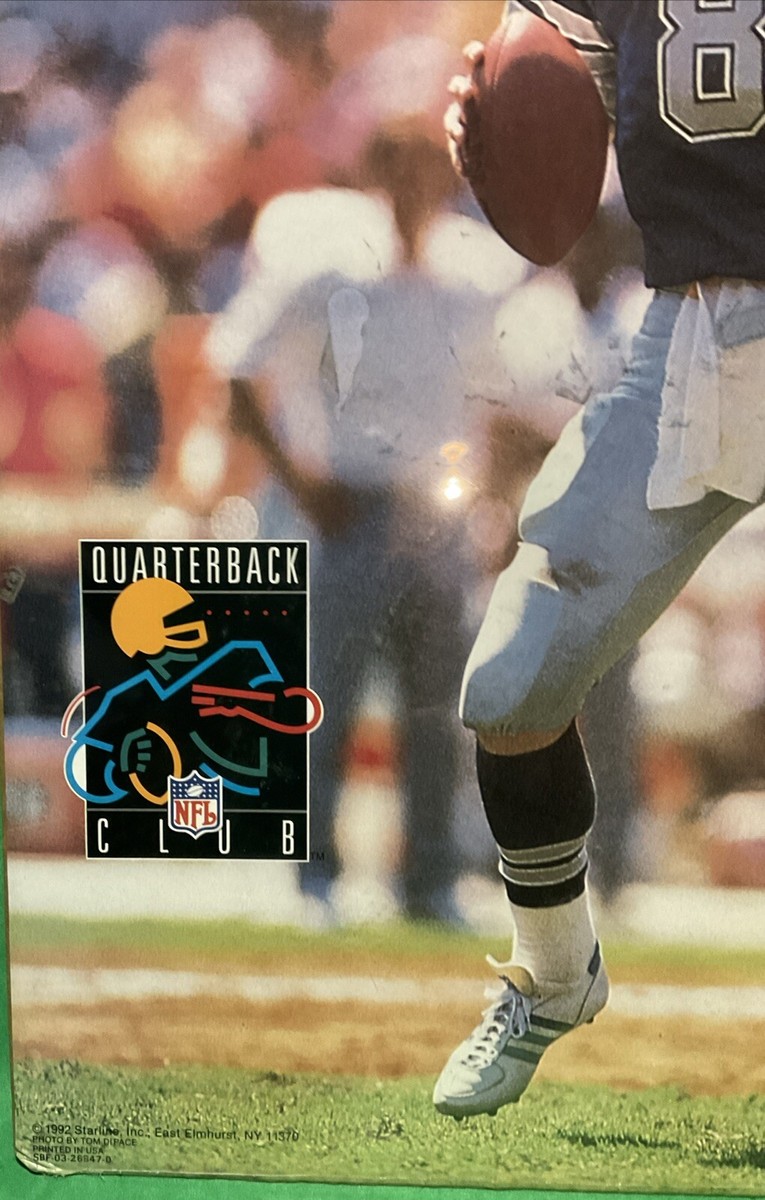 Vintage Laminated 1992 Troy Aikman Dallas Cowboys Quarterback Club