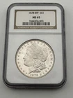 1878 8TF Morgan Silver Dollar $ MS65 NGC - FROSTY WHITE!
