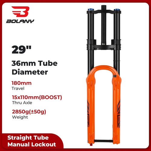 Downhill Double Crown MTB Air Fork 180mm Travel Air Oil Suspension Bike Fork - Picture 31 of 36