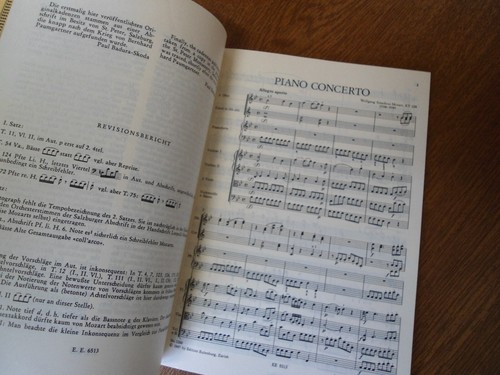 No.1266 MOZART Piano Concerto B Major KV238 - Edition EULENBURG Orchestra Score - Picture 8 of 17