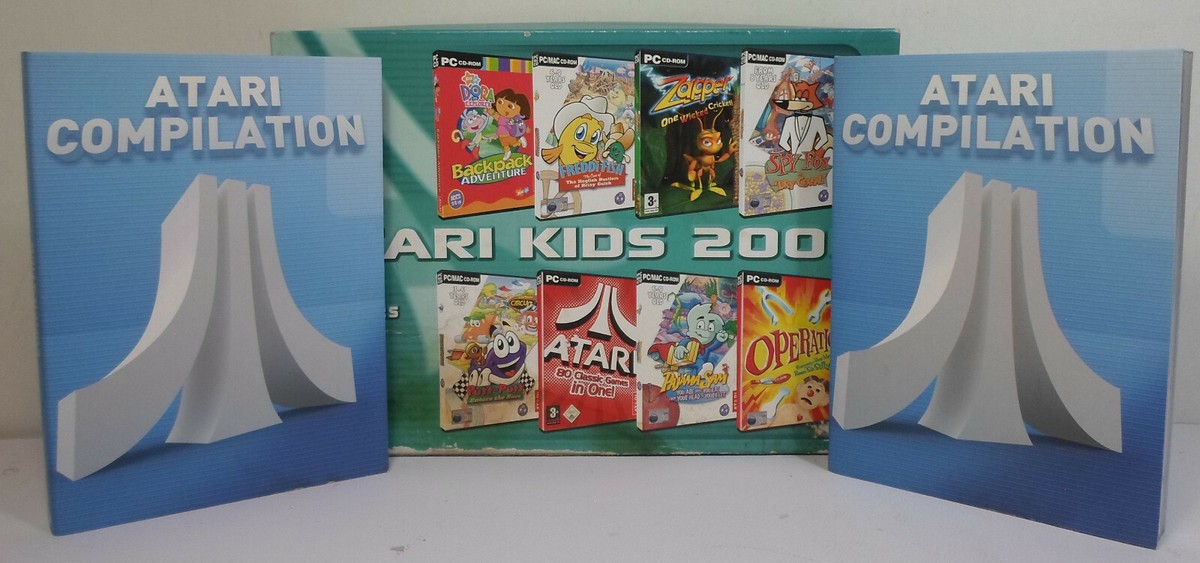 ATARI 2006 PC DVD ATARI KIDS 8 FULL GAMES COLLECTION w/ DORA