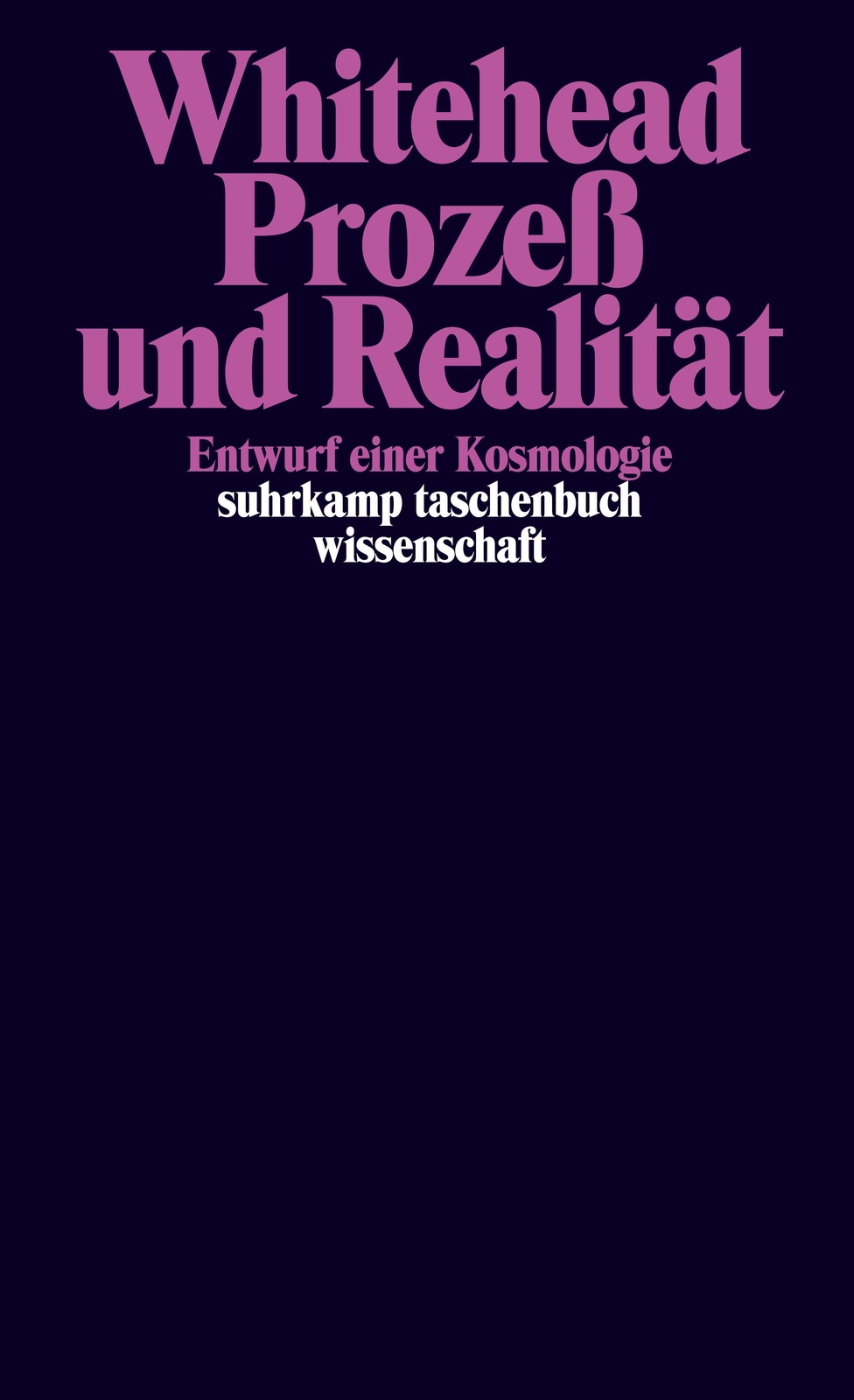 Thumbnail - Prozeß Und Realität | Alfred North Whitehead | Entwurf Einer