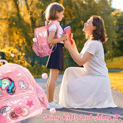 OLYSPM Einhorn-Rucksack Für Kinder – Mit 3D-Flügeln, Abnehmbarer Leine & Verstellbaren Trägern, Größen S & M