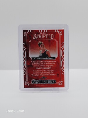 Leaf Pop Century Denise Richards 直筆サイン 2024 LEAF POP CENTURY