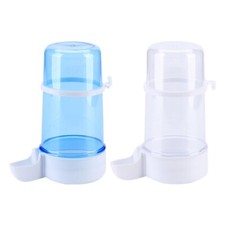 2Pcs Bird Feeder Parrot Water Food Dispenser for Finch Canaries Lovebirds 14 Oz