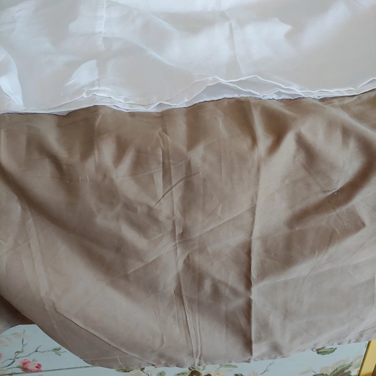 Jupe De Lit Natori Tangka - California King - Lin Et Coton - Couleur Port - 16" De Tombé