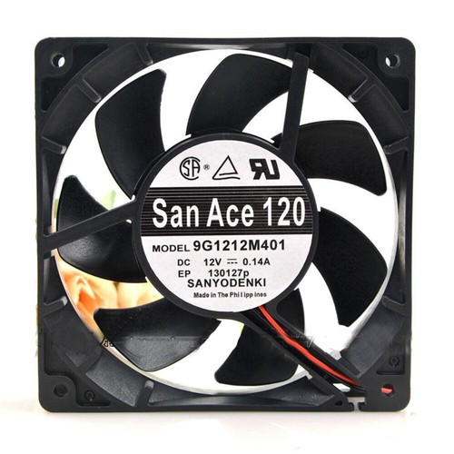 9G1212M401 12V 0.14A 3-Wire 12025 12CM Cooling Fan - Picture 2 of 5