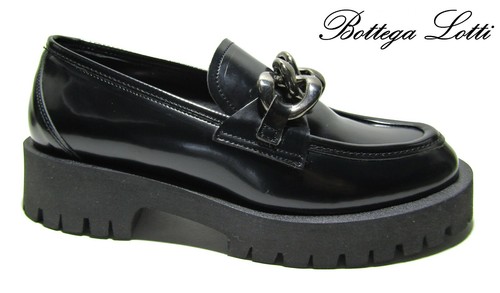Scarpe mocassini da donna con suola zeppa in vernice silp on invernali  casual | eBay