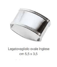 porta salviette lega tovaglioli Stile Inglese argento massiccio 800 arg Greggio