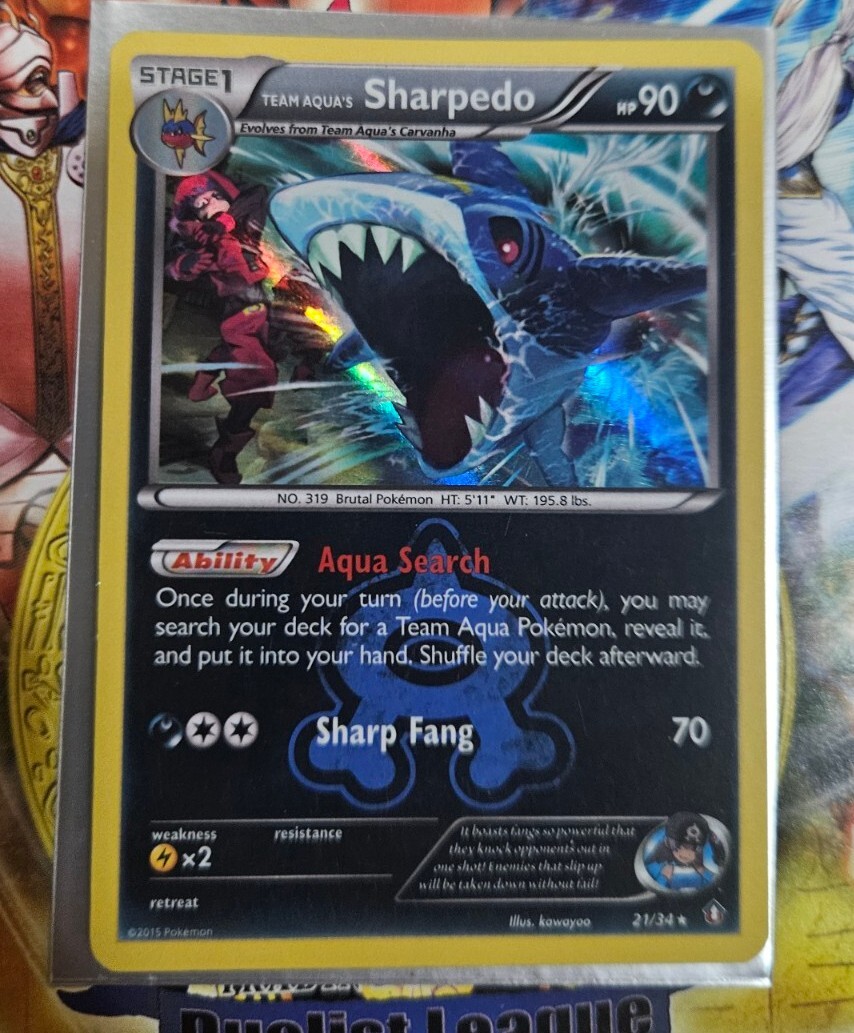 Pokémon TCG Team Aqua's Sharpedo Double Crisis 21/34 Holo Pokémon TCG Team Aqua's Sharpedo Double Crisis 21/34 Holo