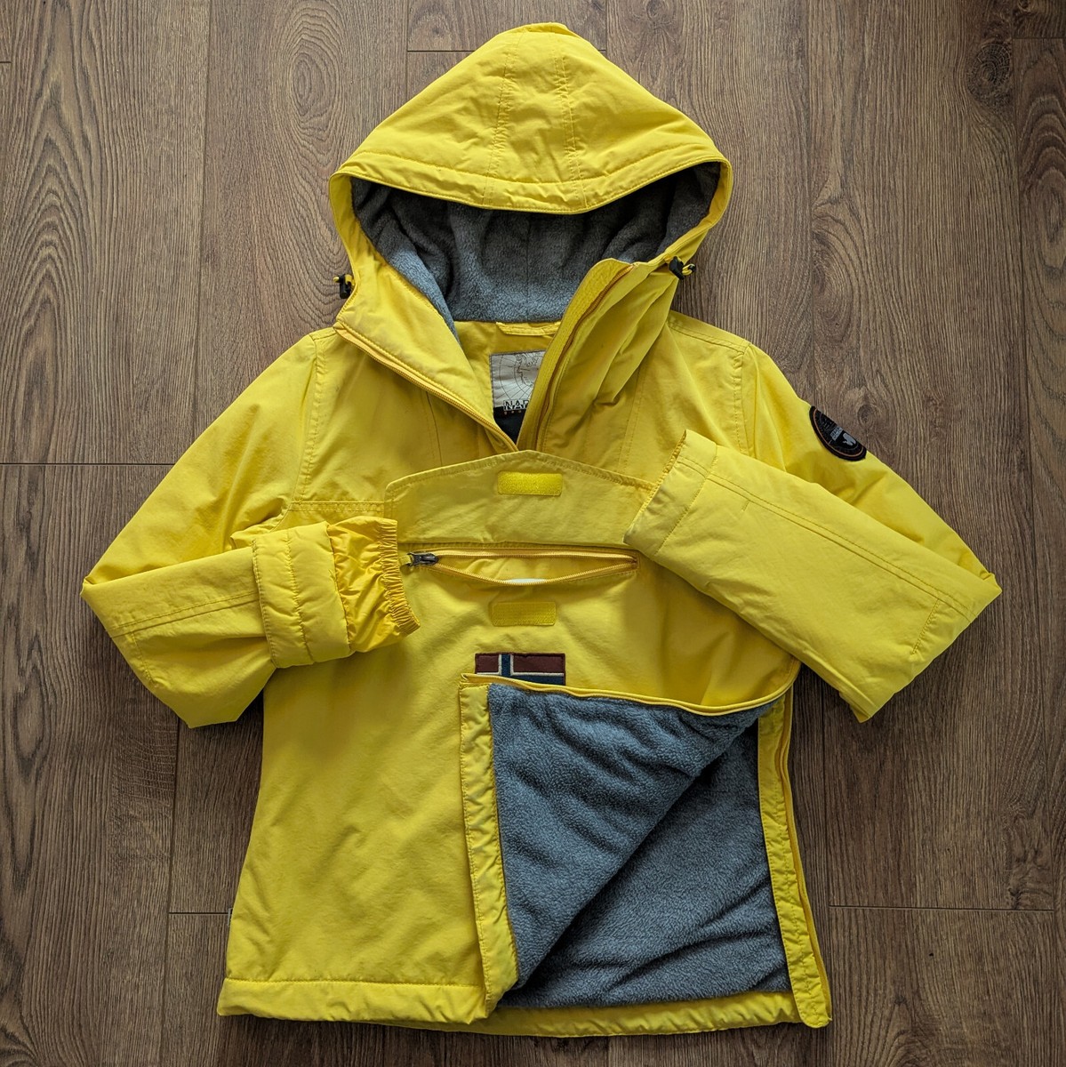 Napapijri Rainforest Winter Women's Anorak Yellow Size S Casual